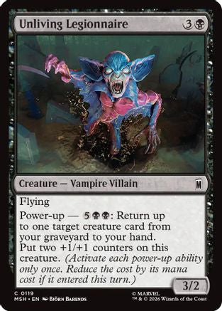 Unliving Legionnaire (MSH-119) [Marvel Super Heroes] Foil MTG Single Wizards of the Coast