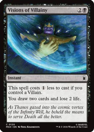 Visions of Villainy (MSH-120) [Marvel Super Heroes] Foil MTG Single Wizards of the Coast