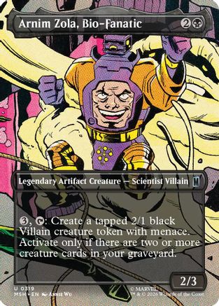 Arnim Zola, Bio-Fanatic (MSH-319) [Marvel Super Heroes] Foil MTG Single Wizards of the Coast