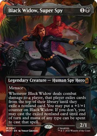 Black Widow, Super Spy (0347) (MSH-347) [Marvel Super Heroes] MTG Single Wizards of the Coast