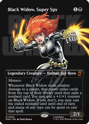 Black Widow, Super Spy (0364) (MSH-364) [Marvel Super Heroes] MTG Single Wizards of the Coast