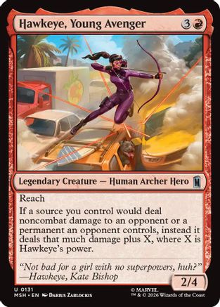 Hawkeye, Young Avenger (MSH-131) [Marvel Super Heroes] MTG Single Wizards of the Coast