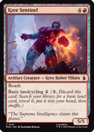 Kree Sentinel (MSH-141) [Marvel Super Heroes] MTG Single Wizards of the Coast