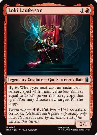 Loki Laufeyson (MSH-143) [Marvel Super Heroes] Foil MTG Single Wizards of the Coast