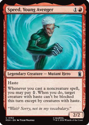 Speed, Young Avenger (MSH-152) [Marvel Super Heroes] MTG Single Wizards of the Coast