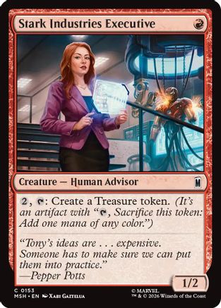 Stark Industries Executive (MSH-153) [Marvel Super Heroes] Foil MTG Single Wizards of the Coast