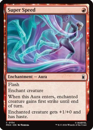 Super Speed (MSH-154) [Marvel Super Heroes] Foil MTG Single Wizards of the Coast