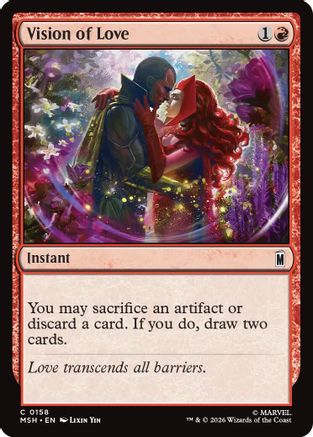 Vision of Love (MSH-158) [Marvel Super Heroes] MTG Single Wizards of the Coast