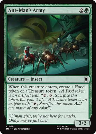 Ant-Man's Army (MSH-161) [Marvel Super Heroes] Foil MTG Single Wizards of the Coast