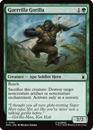 Guerrilla Gorilla (MSH-169) [Marvel Super Heroes] MTG Single Wizards of the Coast