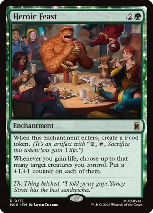 Heroic Feast (MSH-172) [Marvel Super Heroes] Foil MTG Single Wizards of the Coast