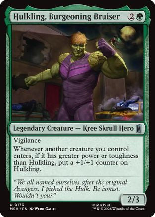 Hulkling, Burgeoning Bruiser (MSH-173) [Marvel Super Heroes] MTG Single Wizards of the Coast