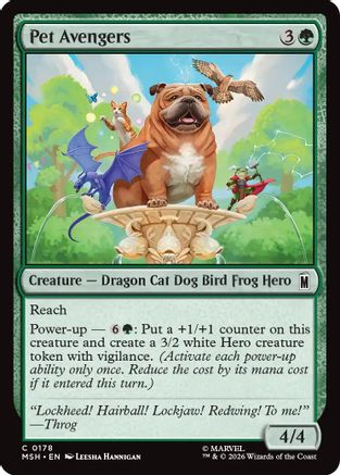 Pet Avengers (MSH-178) [Marvel Super Heroes] MTG Single Wizards of the Coast