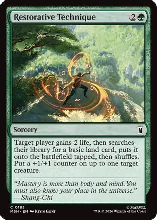 Restorative Technique (MSH-183) [Marvel Super Heroes] Foil MTG Single Wizards of the Coast