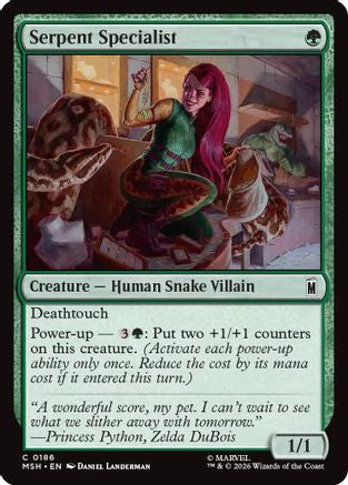 Serpent Specialist (MSH-186) [Marvel Super Heroes] Foil MTG Single Wizards of the Coast