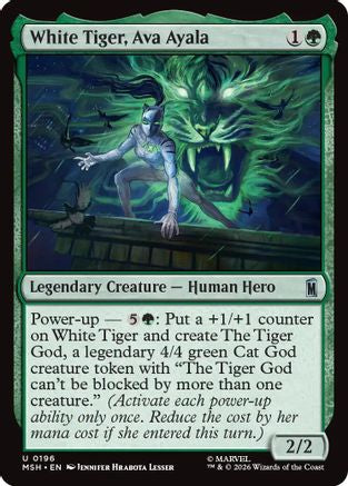 White Tiger, Ava Ayala (MSH-196) [Marvel Super Heroes] MTG Single Wizards of the Coast