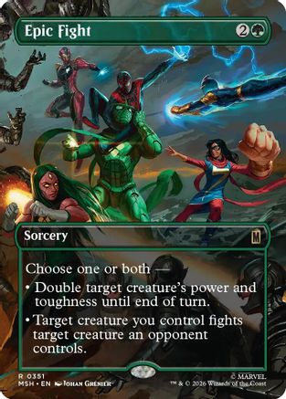 Epic Fight (MSH-351) [Marvel Super Heroes] MTG Single Wizards of the Coast