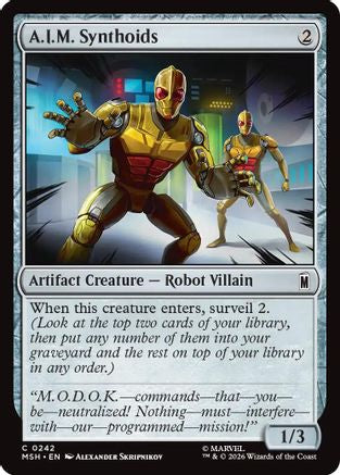 A.I.M. Synthoids (MSH-242) [Marvel Super Heroes] MTG Single Wizards of the Coast