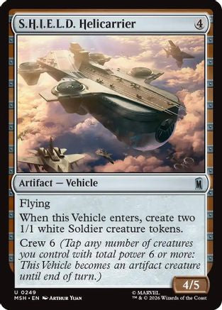 S.H.I.E.L.D. Helicarrier (MSH-249) [Marvel Super Heroes] Foil MTG Single Wizards of the Coast