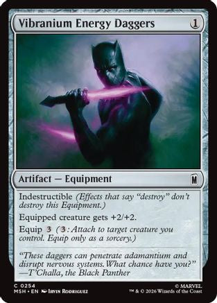 Vibranium Energy Daggers (MSH-254) [Marvel Super Heroes] MTG Single Wizards of the Coast