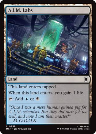 A.I.M. Labs (MSH-257) [Marvel Super Heroes] Foil MTG Single Wizards of the Coast