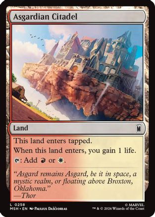 Asgardian Citadel (MSH-258) [Marvel Super Heroes] MTG Single Wizards of the Coast