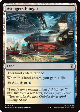 Avengers Hangar (MSH-259) [Marvel Super Heroes] Foil MTG Single Wizards of the Coast
