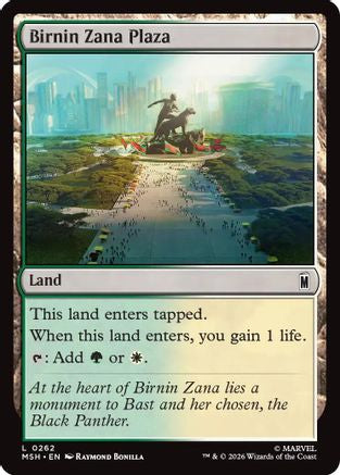 Birnin Zana Plaza (MSH-262) [Marvel Super Heroes] Foil MTG Single Wizards of the Coast