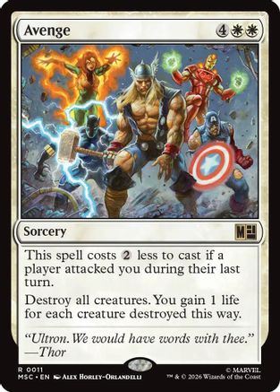 Avenge (MSC-011) [Commander: Marvel Super Heroes] MTG Single Wizards of the Coast