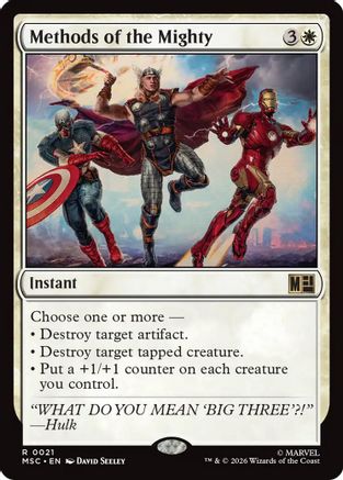 Methods of the Mighty (MSC-021) [Commander: Marvel Super Heroes] MTG Single Wizards of the Coast