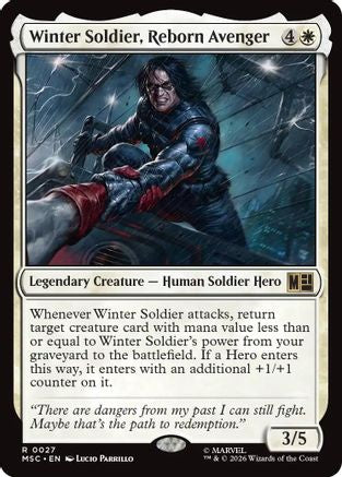 Winter Soldier, Reborn Avenger (MSC-027) [Commander: Marvel Super Heroes] MTG Single Wizards of the Coast