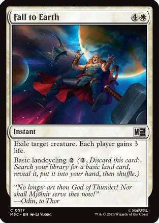 Fall to Earth (MSC-517) [Commander: Marvel Super Heroes] Foil MTG Single Wizards of the Coast