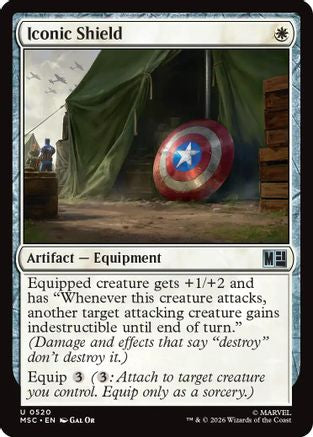 Iconic Shield (MSC-520) [Commander: Marvel Super Heroes] Foil MTG Single Wizards of the Coast