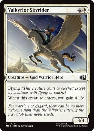 Valkyrior Skyrider (MSC-525) [Commander: Marvel Super Heroes] Foil MTG Single Wizards of the Coast