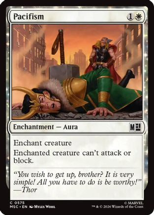 Pacifism (MSC-575) [Commander: Marvel Super Heroes] MTG Single Wizards of the Coast