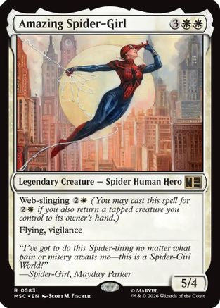 Amazing Spider-Girl (MSC-583) [Commander: Marvel Super Heroes] Foil MTG Single Wizards of the Coast