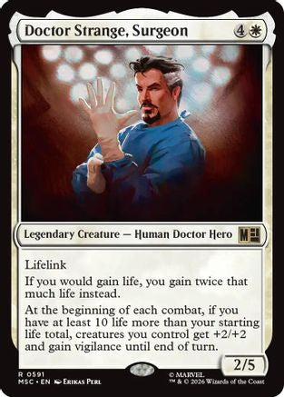 Doctor Strange, Surgeon (MSC-591) [Commander: Marvel Super Heroes] Foil MTG Single Wizards of the Coast