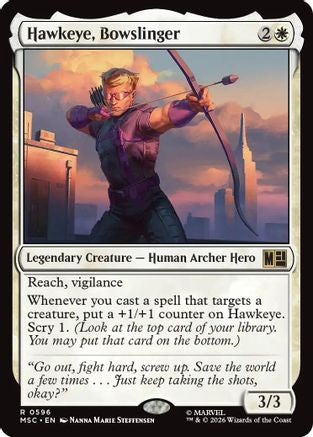 Hawkeye, Bowslinger (MSC-596) [Commander: Marvel Super Heroes] MTG Single Wizards of the Coast