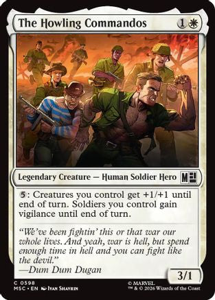 The Howling Commandos (MSC-598) [Commander: Marvel Super Heroes] MTG Single Wizards of the Coast