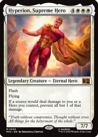 Hyperion, Supreme Hero (MSC-599) [Commander: Marvel Super Heroes] MTG Single Wizards of the Coast