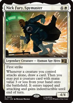 Nick Fury, Spymaster (MSC-603) [Commander: Marvel Super Heroes] MTG Single Wizards of the Coast