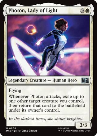 Photon, Lady of Light (MSC-606) [Commander: Marvel Super Heroes] MTG Single Wizards of the Coast