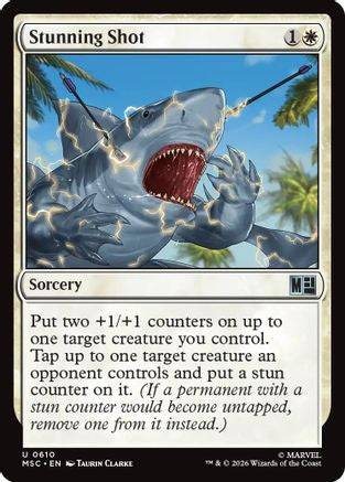 Stunning Shot (MSC-610) [Commander: Marvel Super Heroes] Foil MTG Single Wizards of the Coast