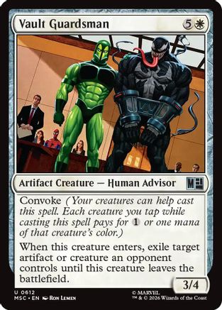 Vault Guardsman (MSC-612) [Commander: Marvel Super Heroes] MTG Single Wizards of the Coast