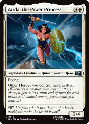 Zarda, the Power Princess (MSC-615) [Commander: Marvel Super Heroes] MTG Single Wizards of the Coast