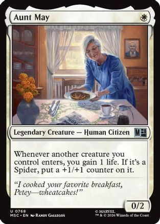Aunt May (MSC-768) [Commander: Marvel Super Heroes] Foil MTG Single Wizards of the Coast