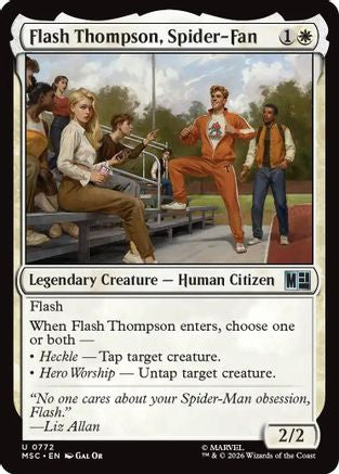 Flash Thompson, Spider-Fan (MSC-772) [Commander: Marvel Super Heroes] MTG Single Wizards of the Coast