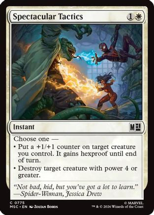 Spectacular Tactics (MSC-775) [Commander: Marvel Super Heroes] MTG Single Wizards of the Coast