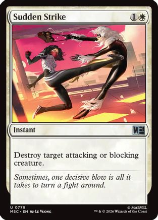Sudden Strike (MSC-779) [Commander: Marvel Super Heroes] Foil MTG Single Wizards of the Coast