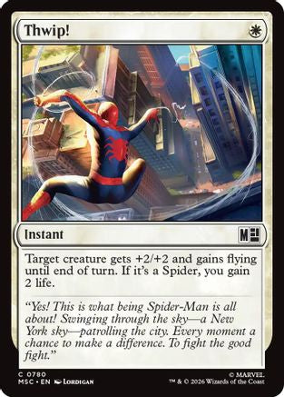 Thwip! (MSC-780) [Commander: Marvel Super Heroes] Foil MTG Single Wizards of the Coast